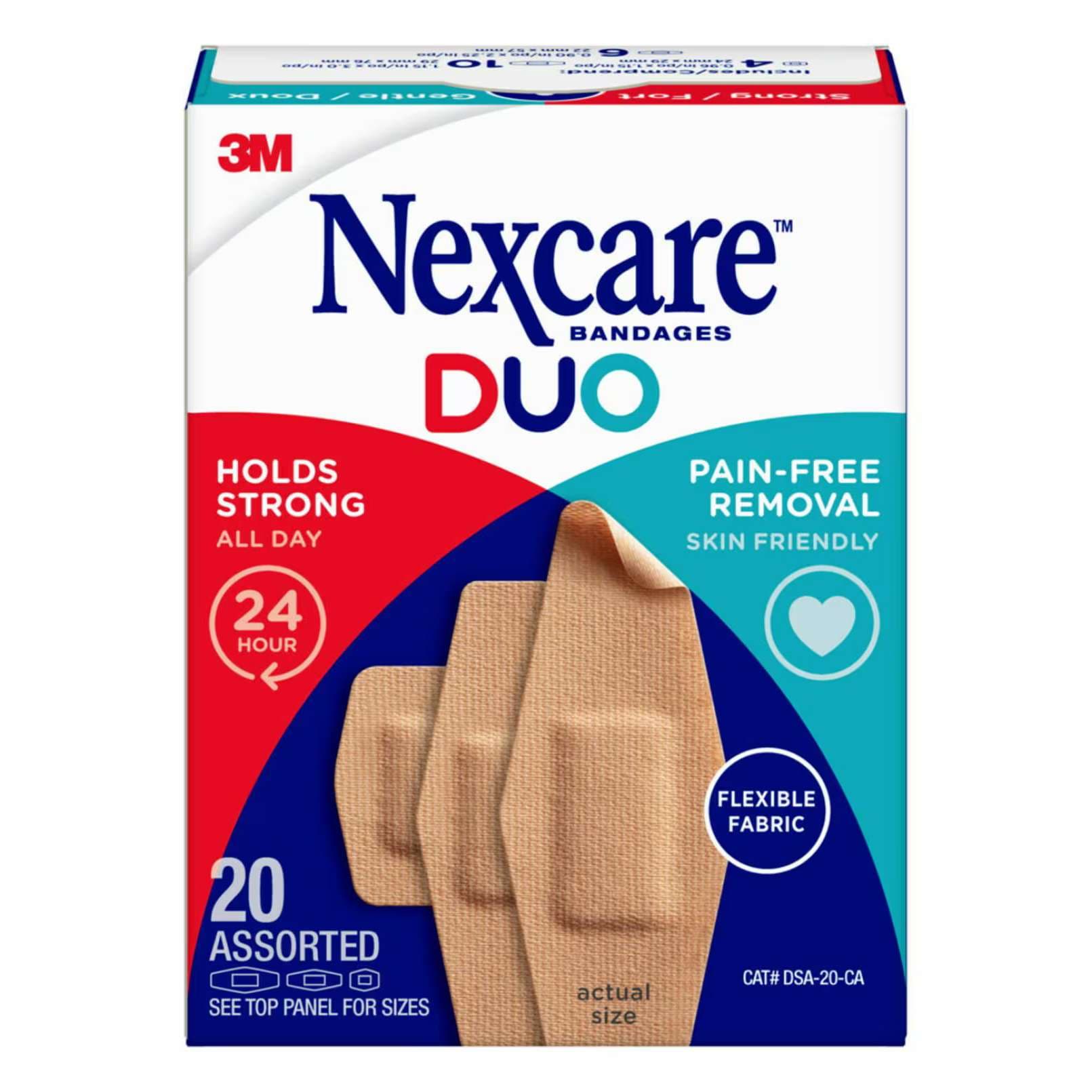 3M Nexcare Duo Bandage, 20 Assorted Bandage - Image 1