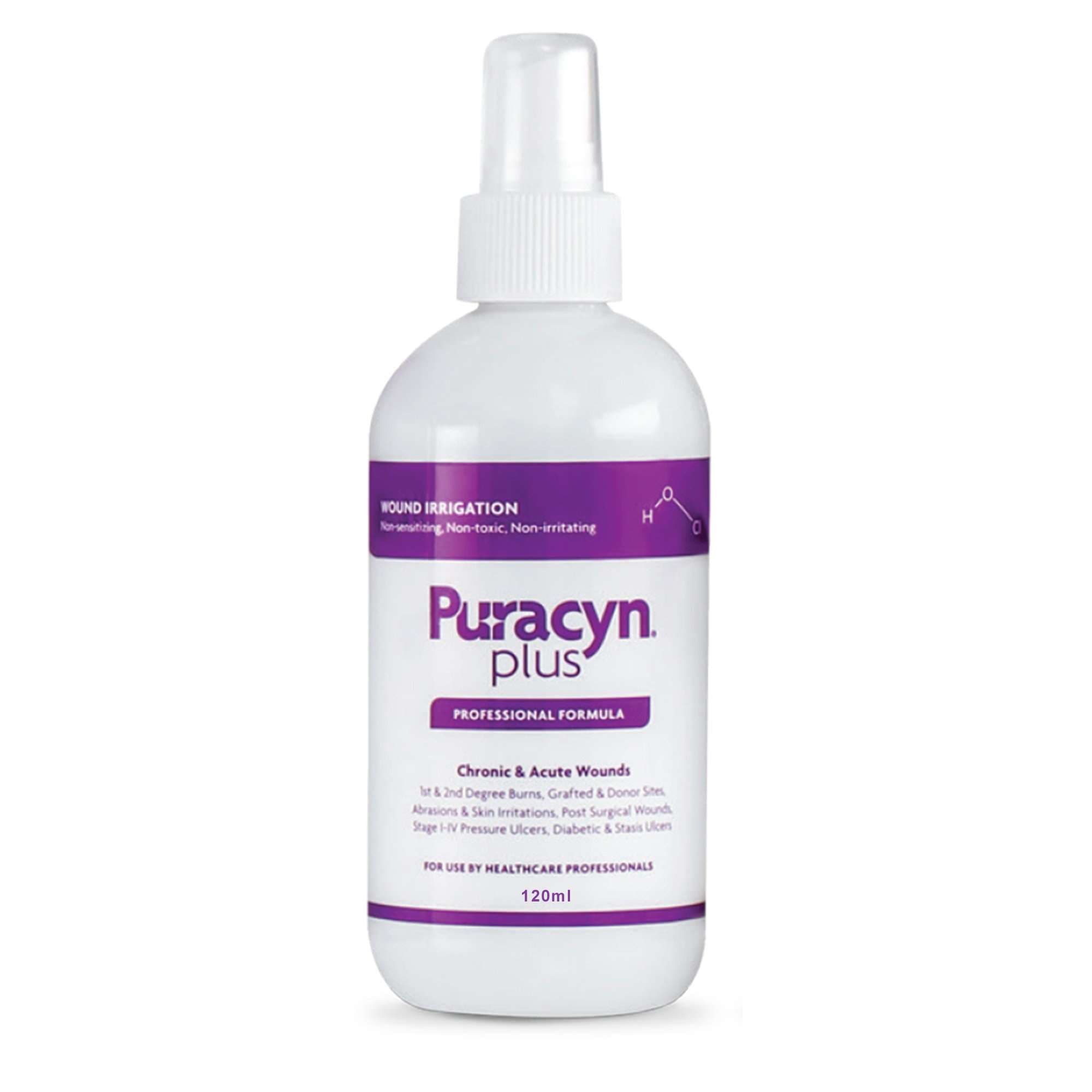 Puracyn Plus Professional Wound Irrigation Solution with Pump Spray Bottle, 4 oz - Image 1