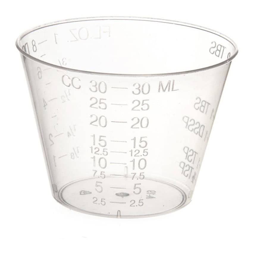 Medline Medicine Cup Clear Without Graduations Without Handle Cold
