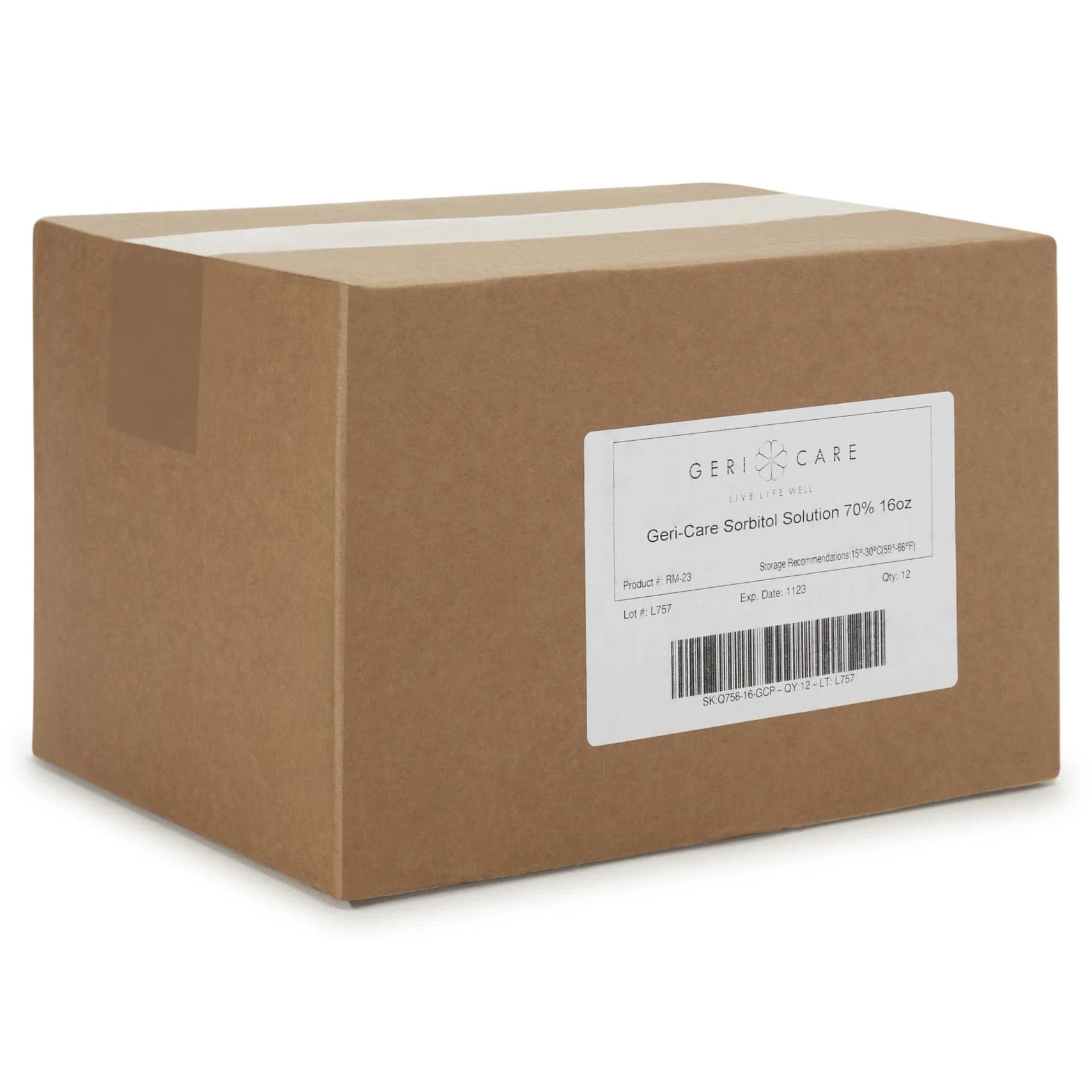 Geri-Care Sorbitol Diuretic Laxative Liquid Bottle, 70% Strength - Case of 12 - Image 1