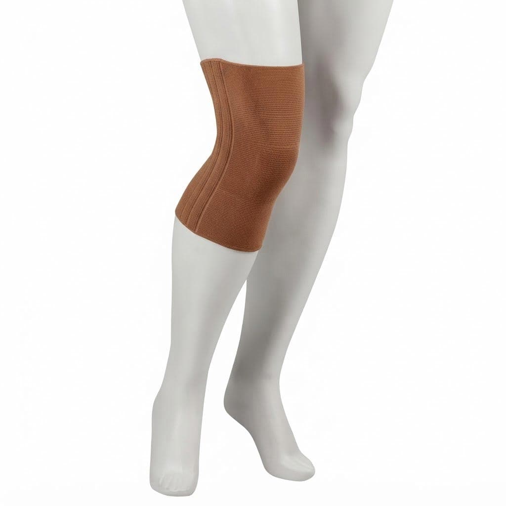 Juzo Genu 323 Exprt Knee Support With Two Lateral Spirals, 30-40mmHg Beige, without Open Patella, Size 1, Beige - Image 1