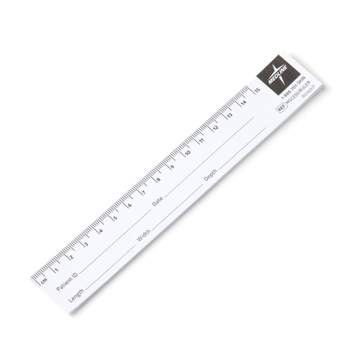 Medline Educare Paper Wound Ruler, 15 cm - Case of 250 - Image 1