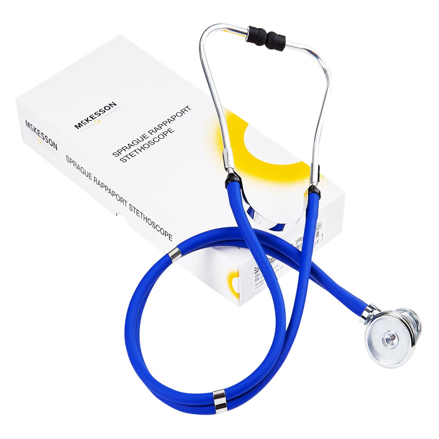McKesson Double Lumen Adjustable Chrome Sprague Rappaport Stethoscope, 2-Tube - Image 1