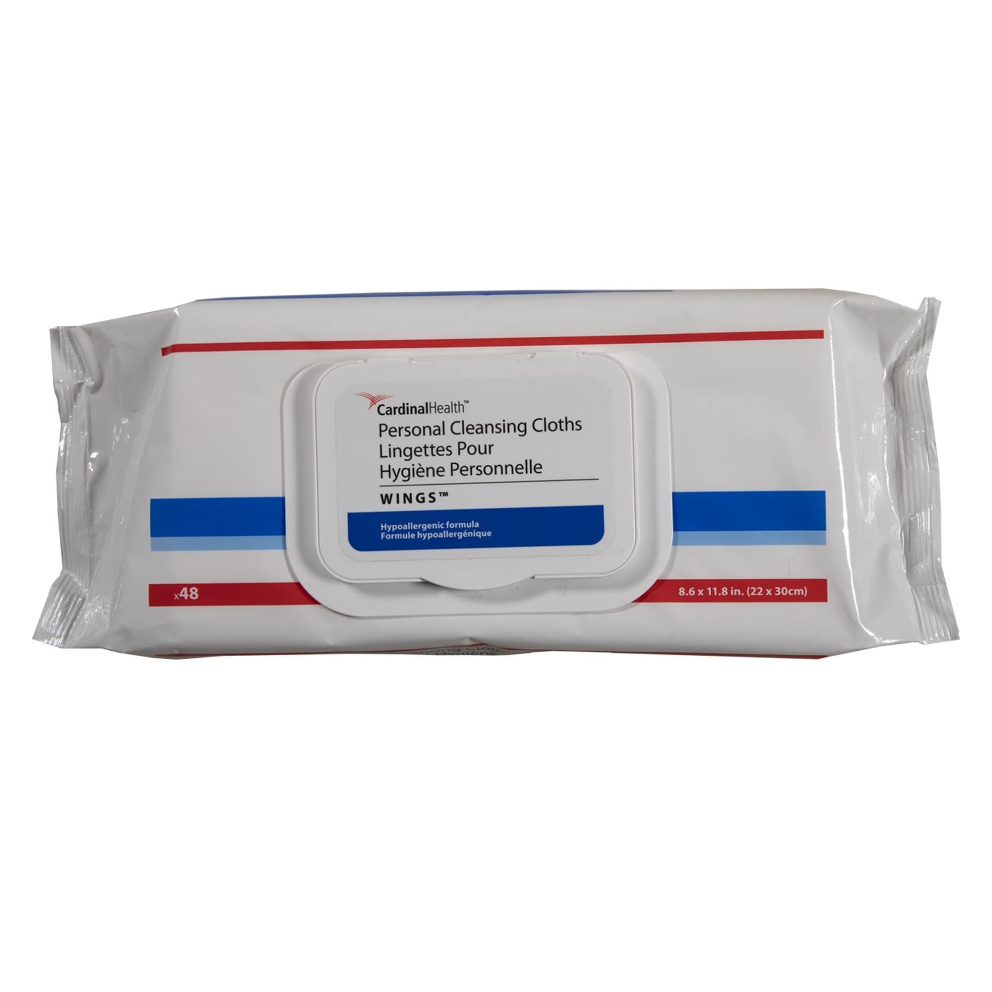 Cardinal Health Wings Personal Cleansing Cloths - Pack of 48 - Image 1