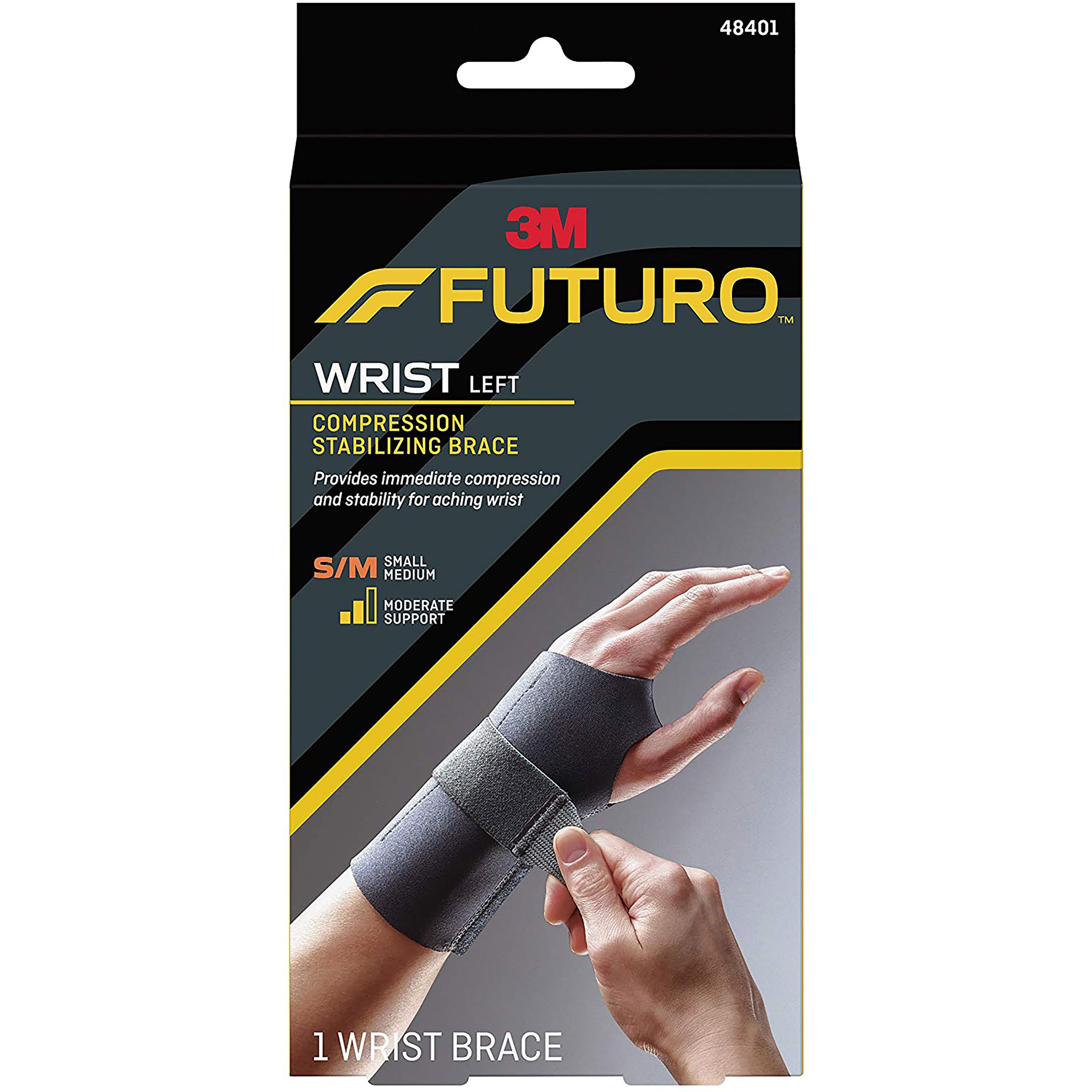 3M FUTURO Compression Stabilizing Wrist Brace Left Hand, Small-Medium - Each - Image 1