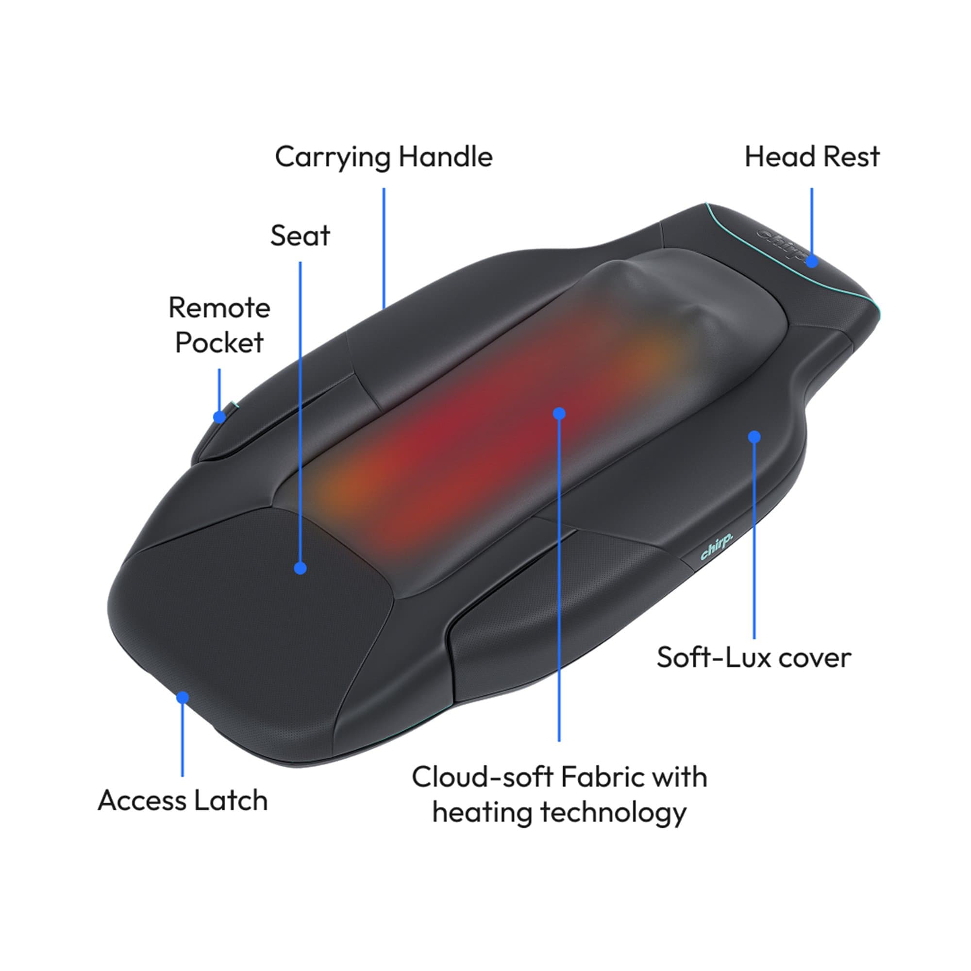 Chirp Contour Decompression and Massage Table, Black - Image 4