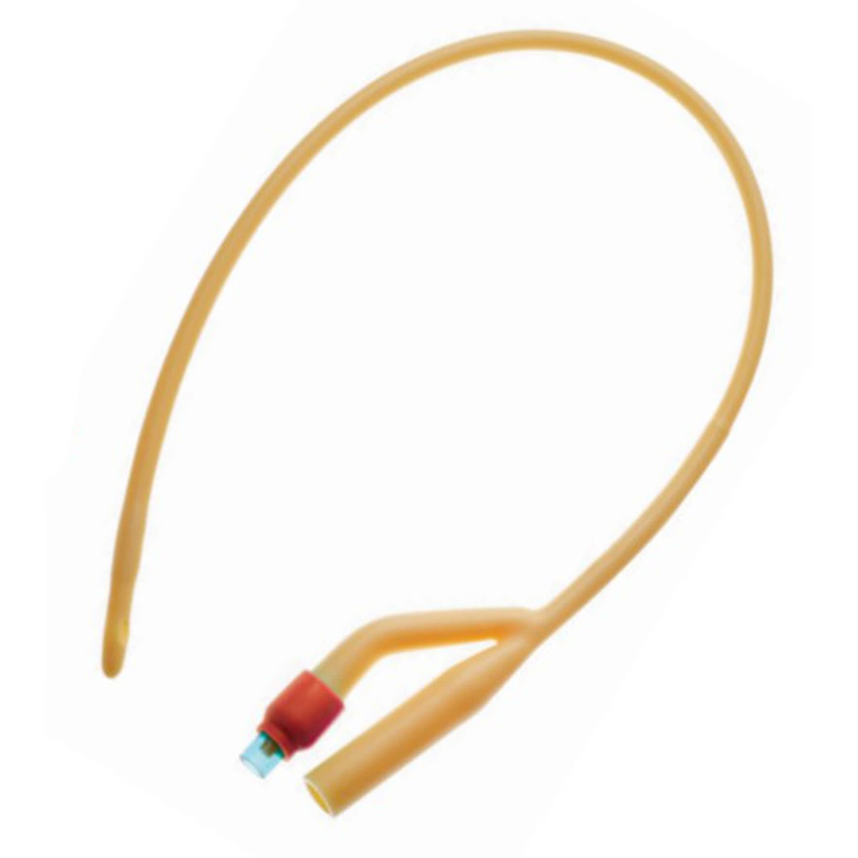Amsure 2-Way Siliconized Latex Foley Catheters, 5cc, 16 Fr, 16" - Each - Image 1
