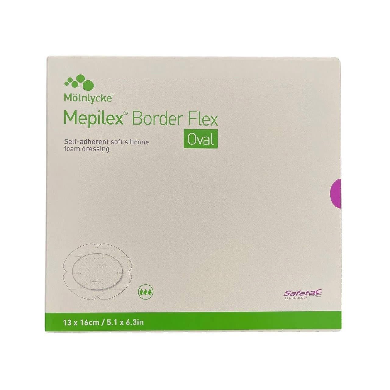 Mepilex Border Flex oval Foam Dressing