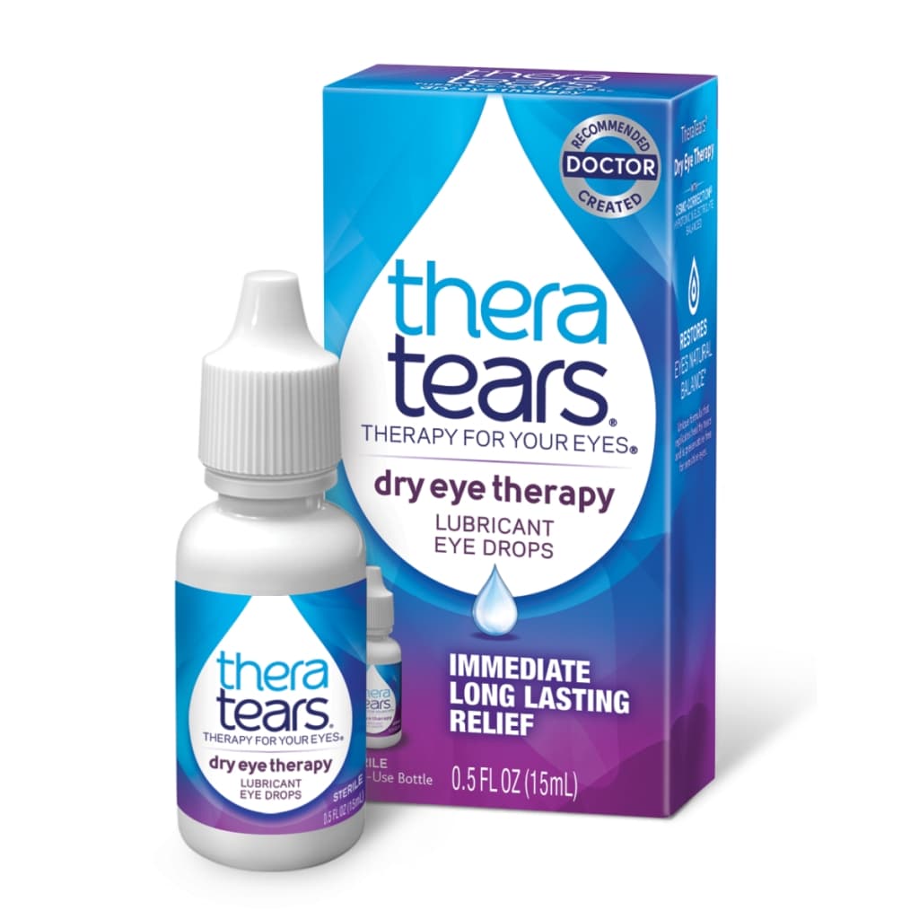 TheraTears Dry Eye Therapy Lubricant Eye Drops, 0.5 oz - Image 1