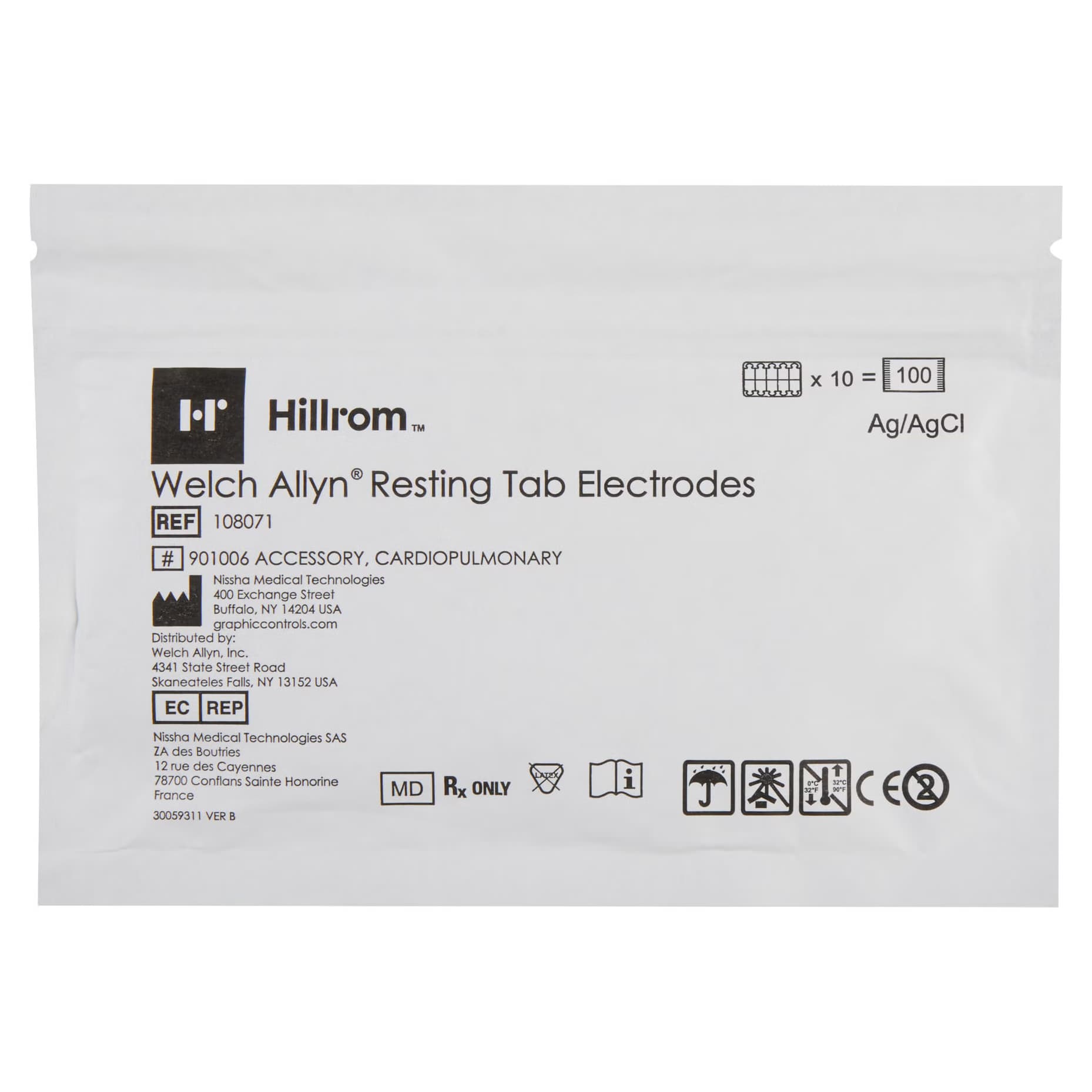 Welch Allyn ECG Resting Electrode, Paper Backing - Image 3