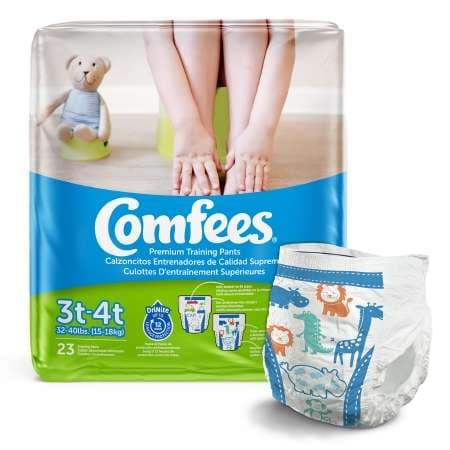 Comfees Training Pants, Male, 3T to 4T - Case of 138 - Image 1