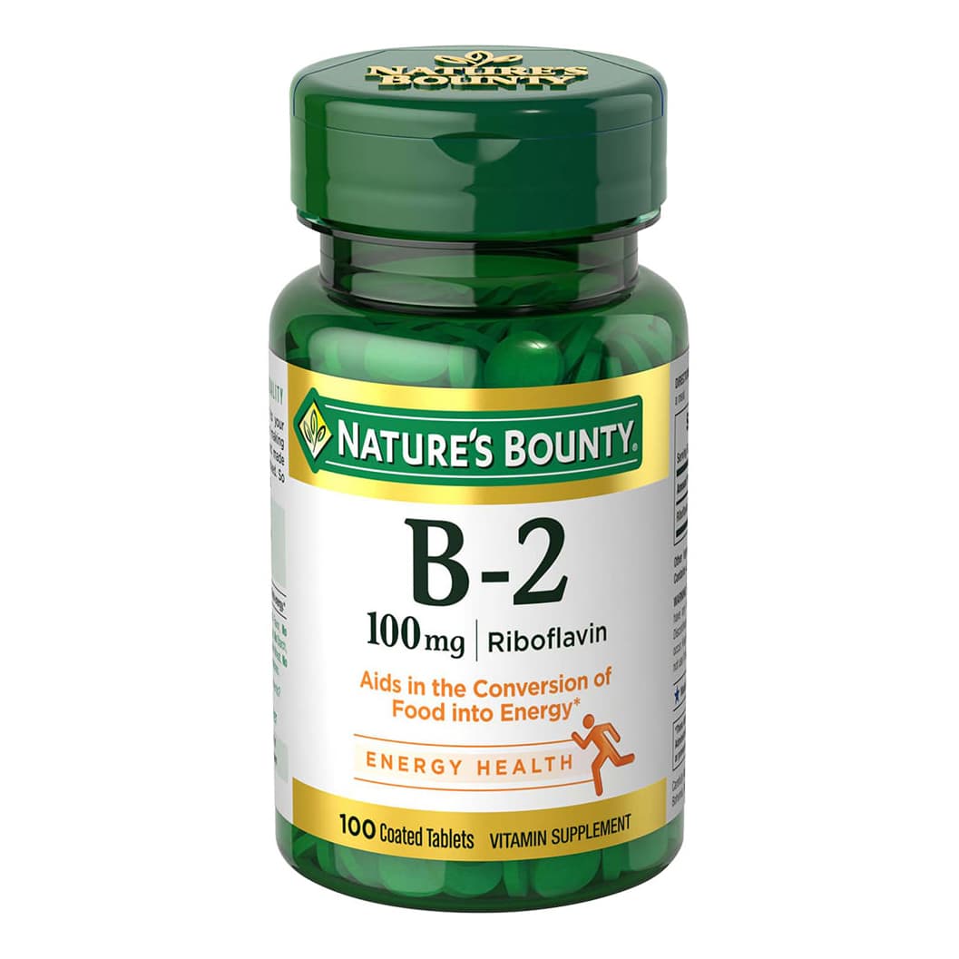 Nature's Bounty Vitamin B-2, Riboflavin, 100 mg - Bottle of 100 - Image 1
