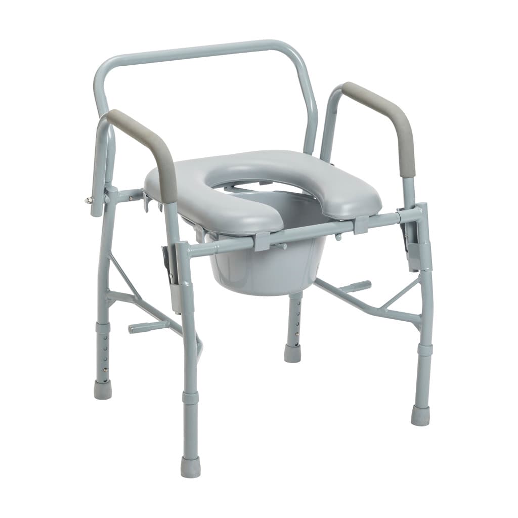 Drive Deluxe Steel Drop-Arm Commode - Image 3