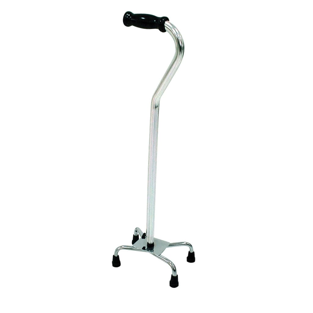 Drive Bariatric Chrome Quad Cane with Small Base - Each - Image 1