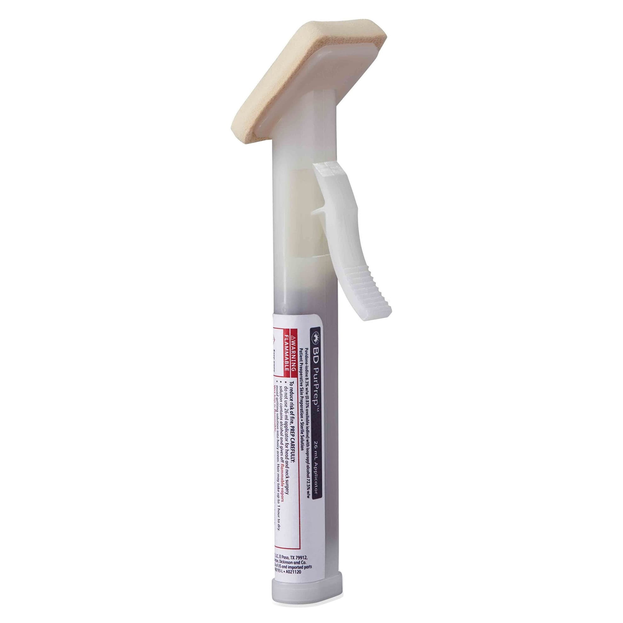 BD PurPrep Skin Prep Solution 26 mL Foam Applicator 8.3% / 72.5% Strength - Case of 25 - Image 3