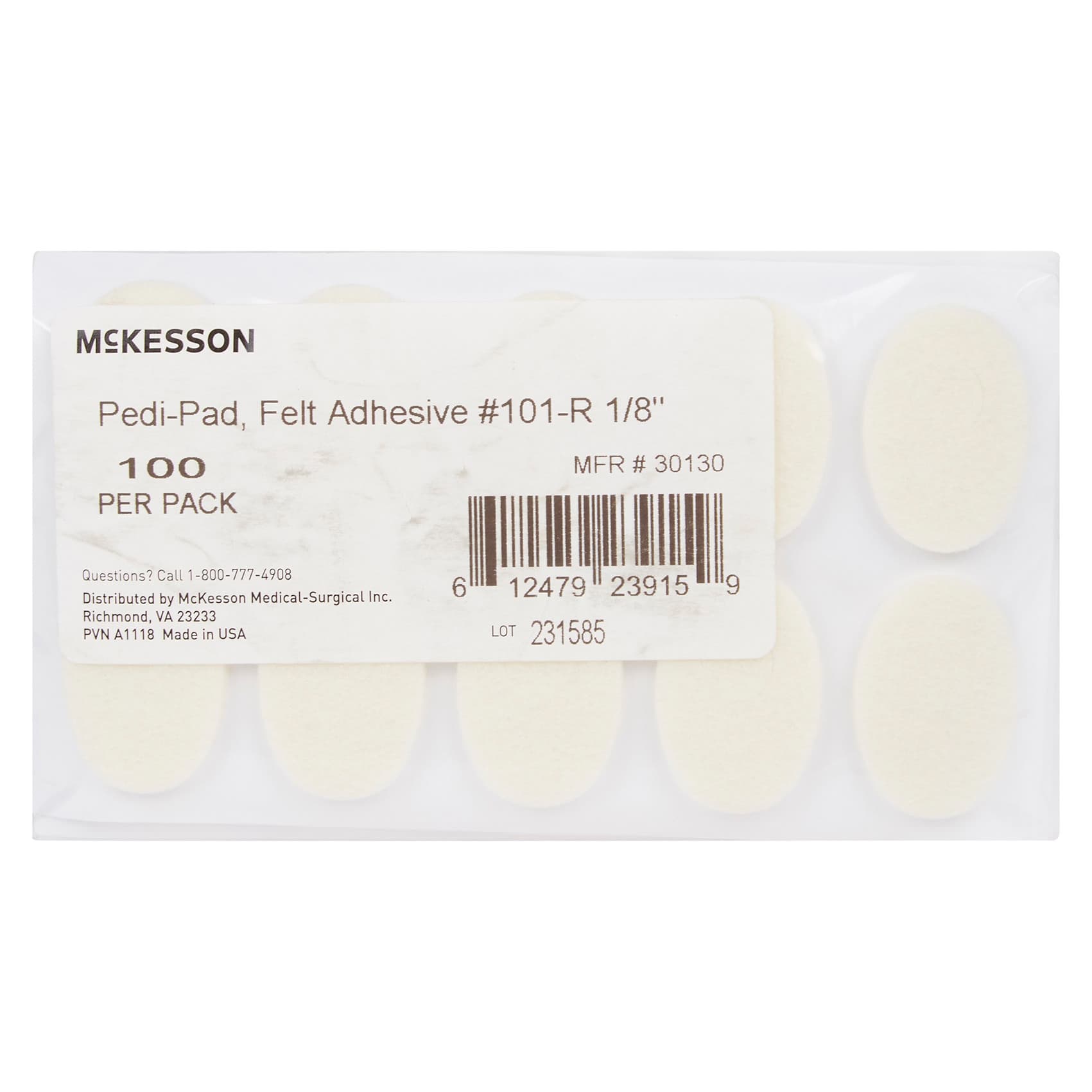 McKesson Pedi-Pad Adult Protective Pad White - Image 2