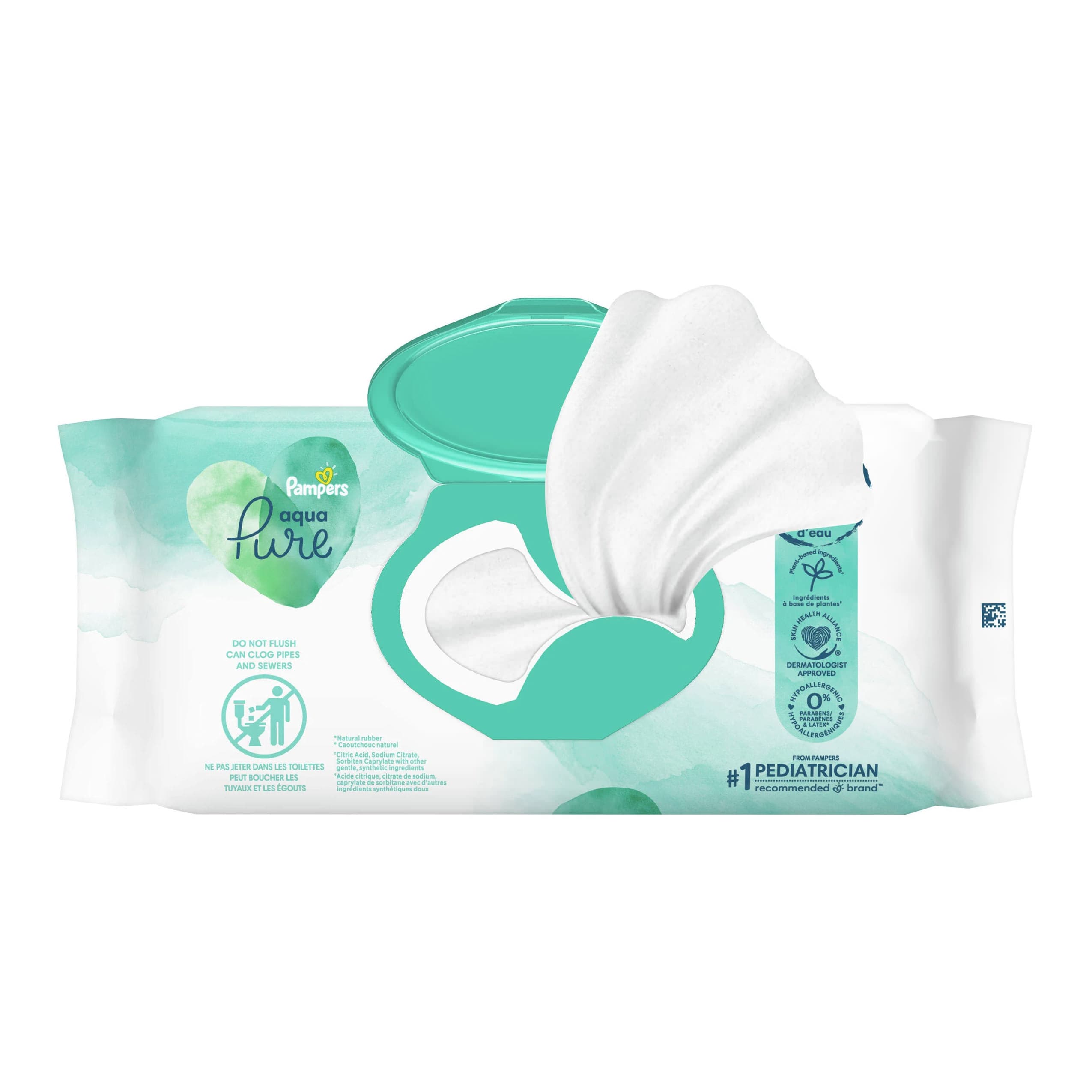 Pampers Aqua Pure Baby Wipes - Image 2