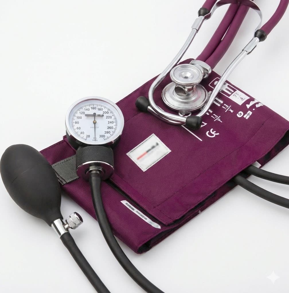 McKesson Adult Reusable Aneroid & Dual-Head Sprague Stethoscope Set, Cuff 23–33 cm - Image 2