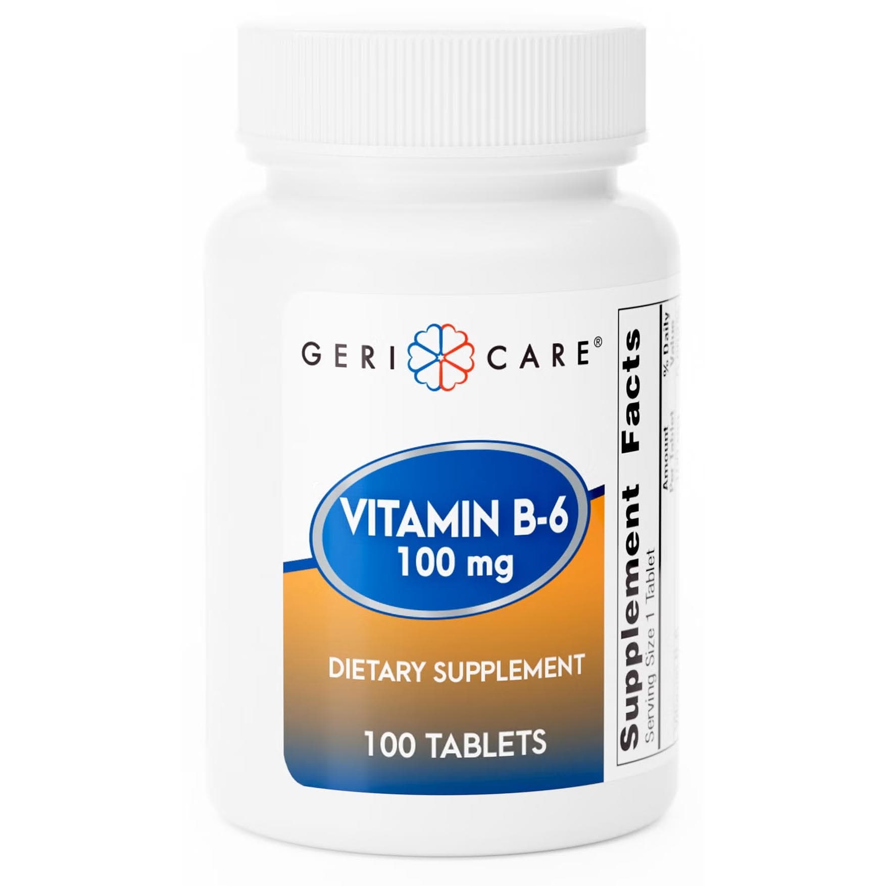Geri-Care Vitamin B6 Supplement Tablet, 100 mg - Image 1