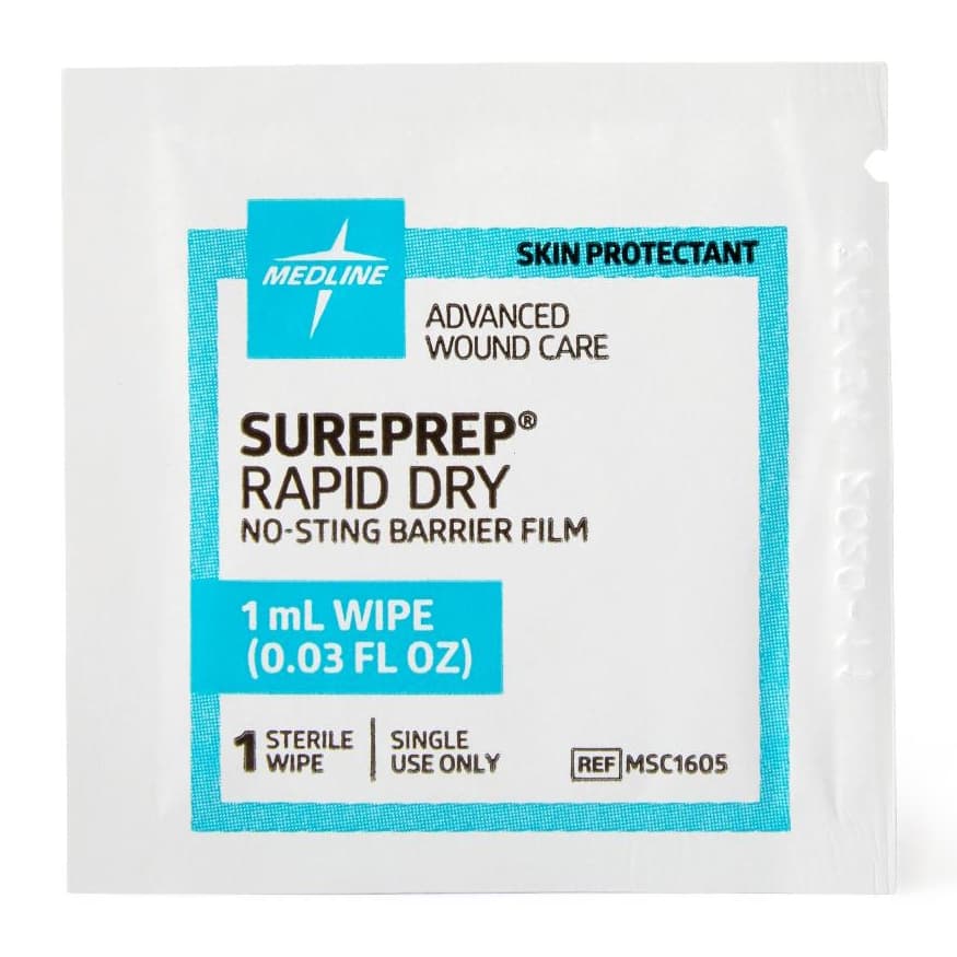 Sureprep Rapid Dry No-Sting Barrier Film Wipe - Image 4