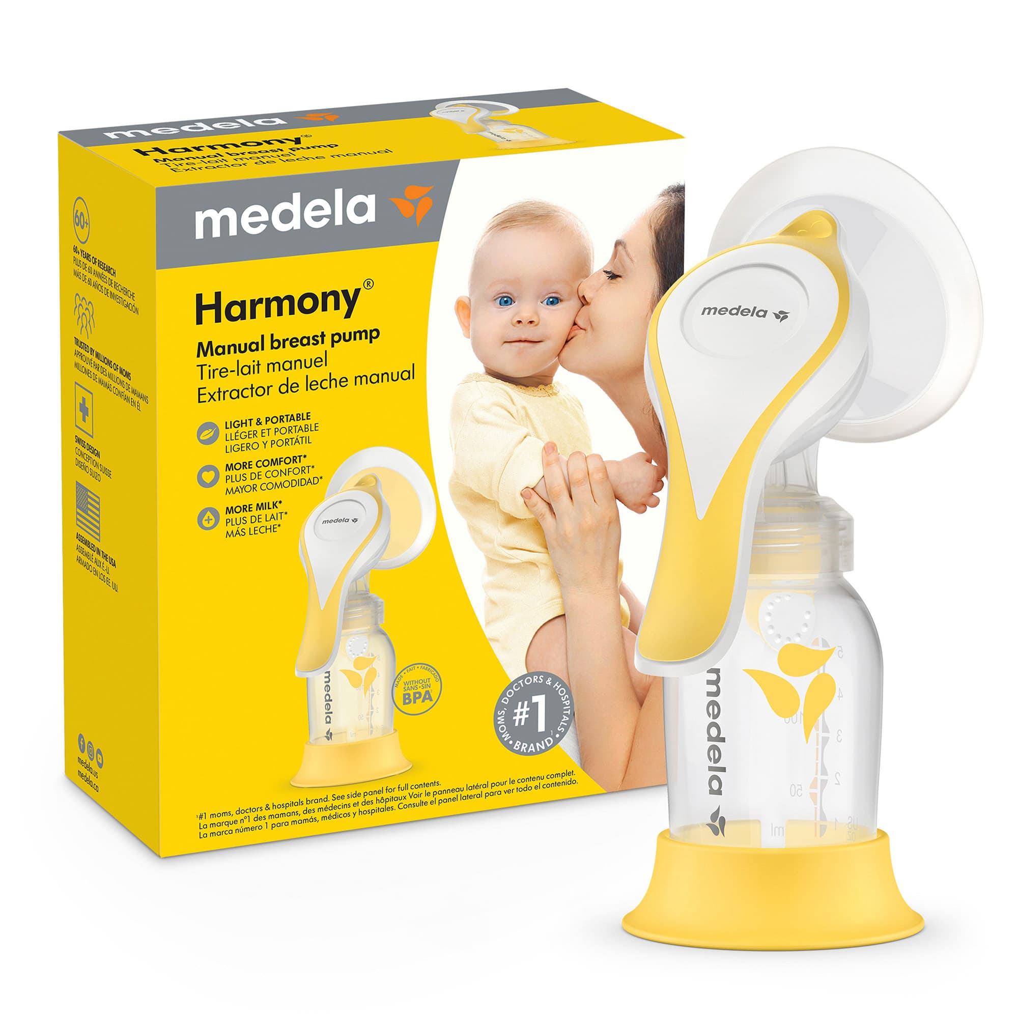 Harmony Manual Breast Pump Kit - Case of 2 - Image 1