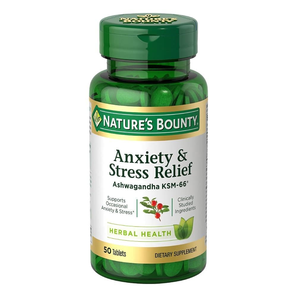 Nature's Bounty Anxiety and Stress Relief - Bottle of 50 - Image 1