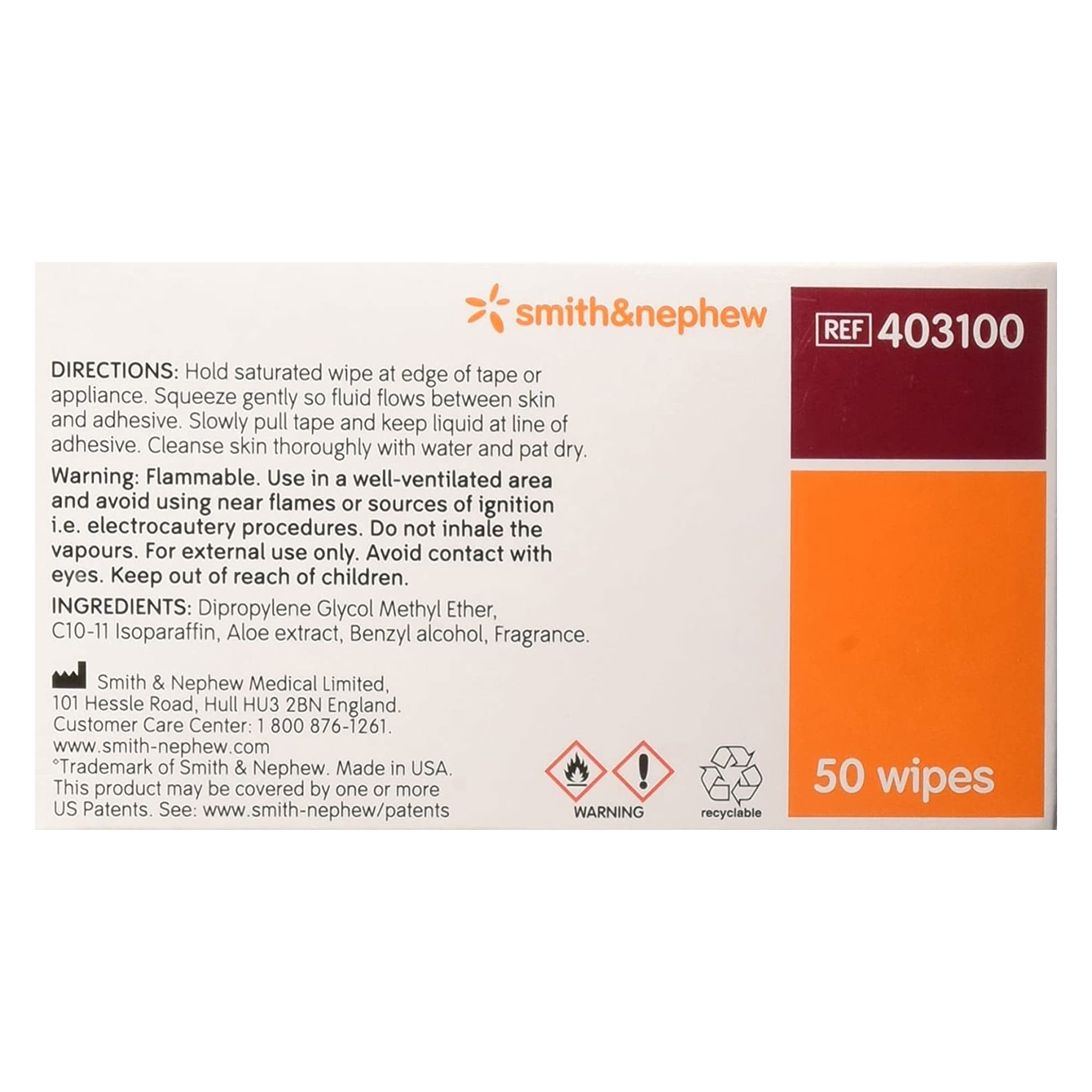 Smith & Nephew Remove Adhesive Remover wipes - Image 2