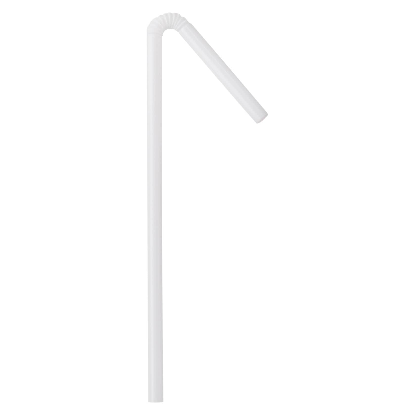 McKesson Flexible Drinking Straw White Individually Wrapped Disposable - Image 4