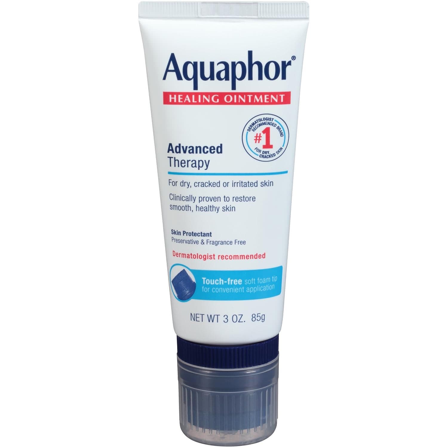 Aquaphor Dry Skin Moisturizer Healing Ointment, 3 oz - Case of 12 - Image 1