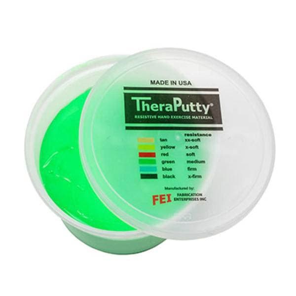 Theraputty Standard Exercise Putty, 50 Lbs, Green, Medium - Image 1