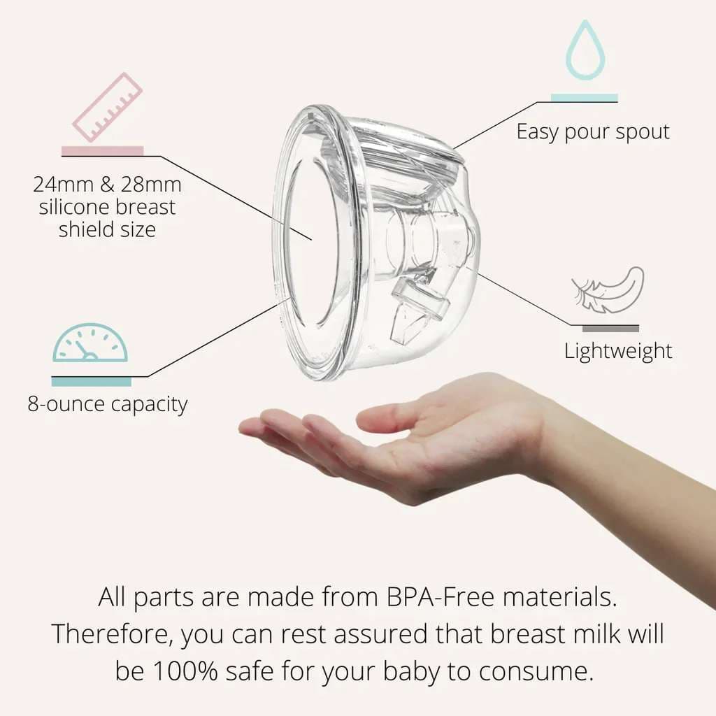 Zomee Z2 Double Electric Breast Pump With Hands Free Collection Cups - Image 2