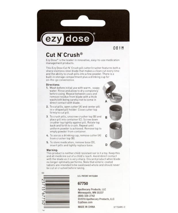 Ezy Dose Deluxe Cut N' Crush Pill Cutter and Crusher - Image 6