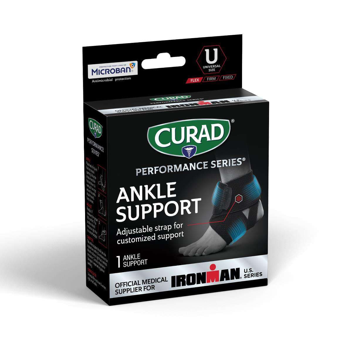 Curad Performance Series Ironman Adjustable Ankle Wrap - Image 1
