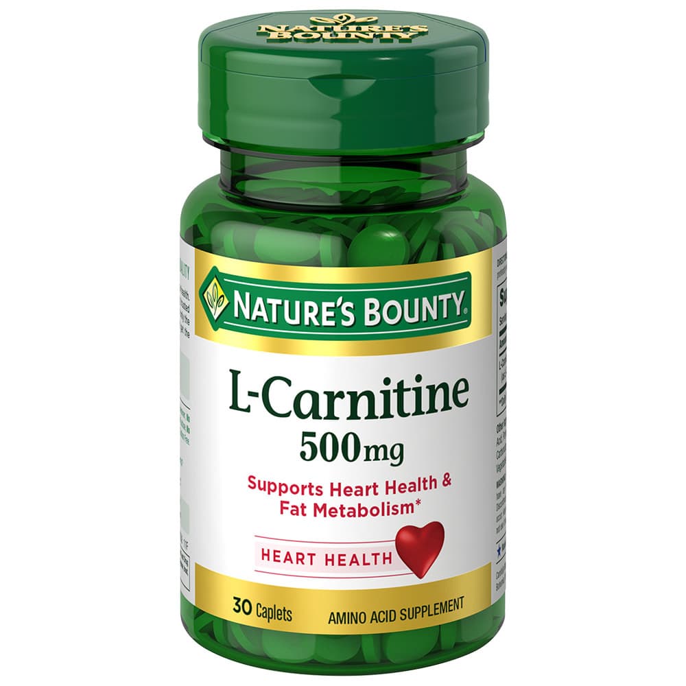 Nature's Bounty L-Carnitine, 500 mg - Bottle of 30 - Image 1