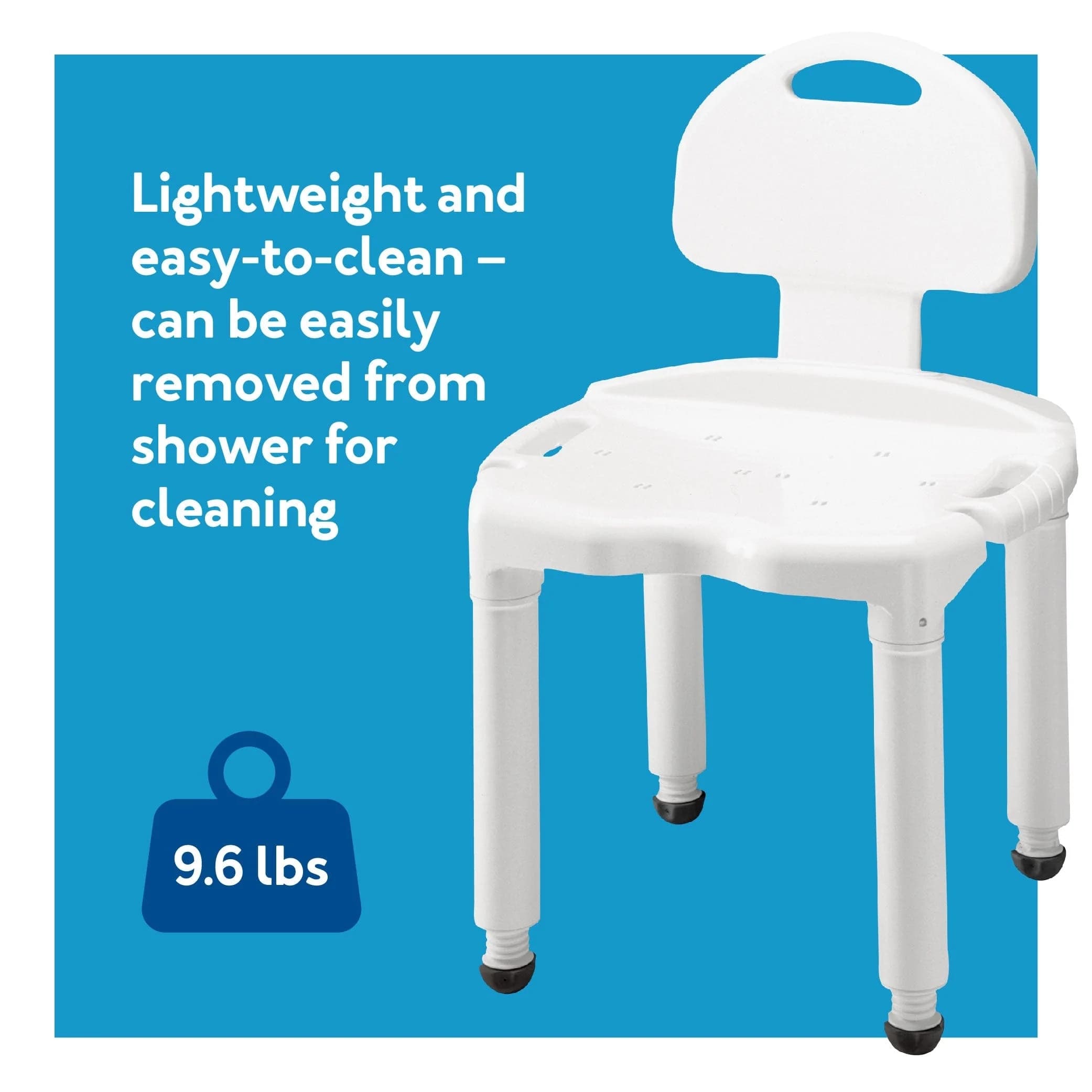 Carex Universal Bath Seat With Back - Image 6