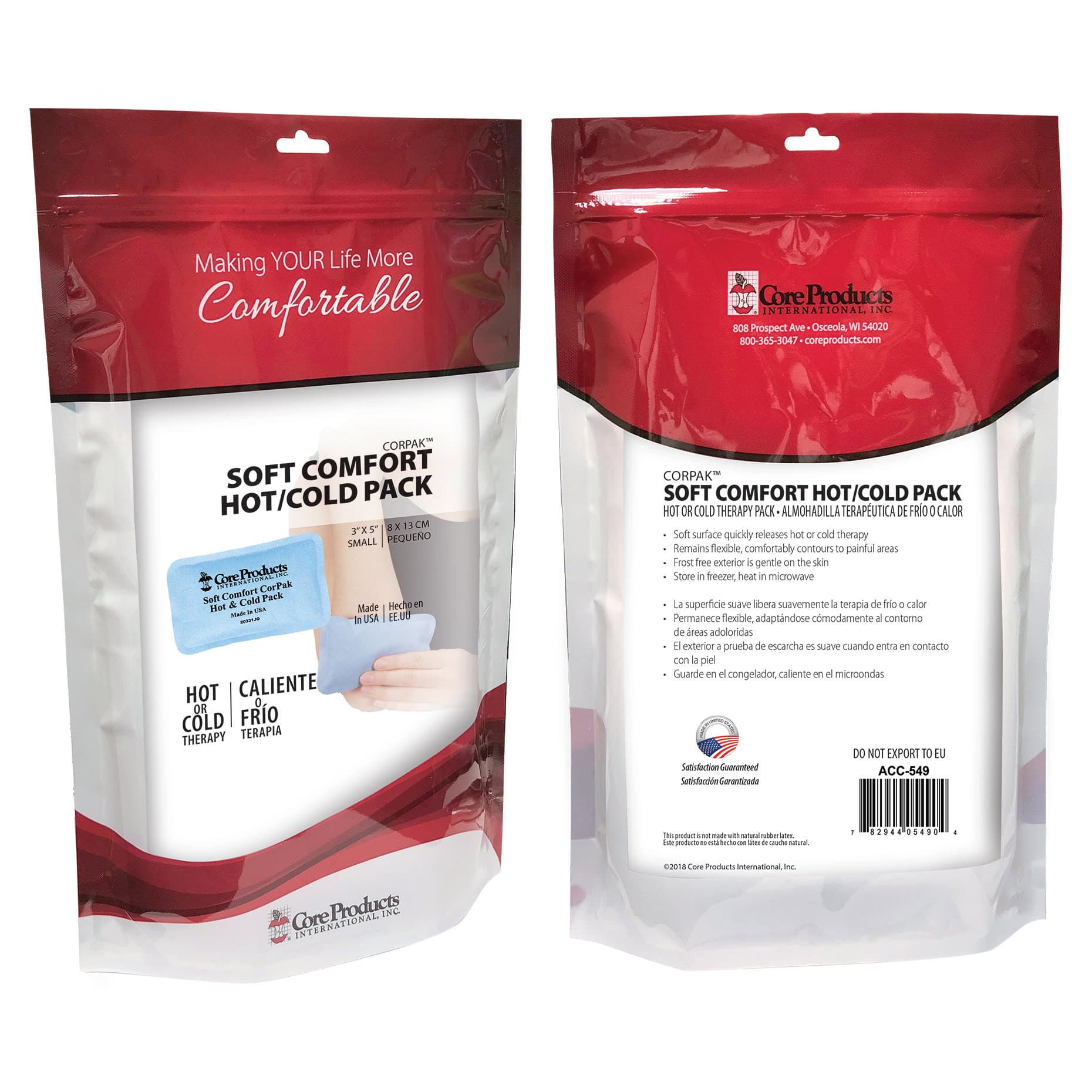 Core CorPak Soft Comfort Hot & Cold Therapy Pack, Small, 3 x 5 Inch - Image 1