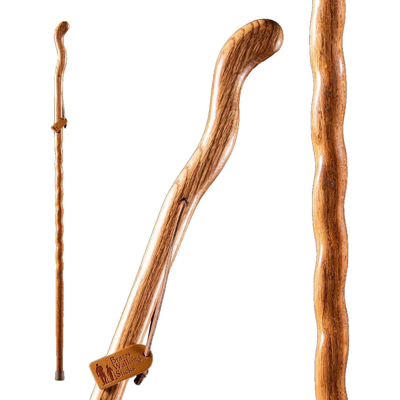 Mabis Brazos Twisted Oak Fitness Handcrafted Walking Stick - Image 3