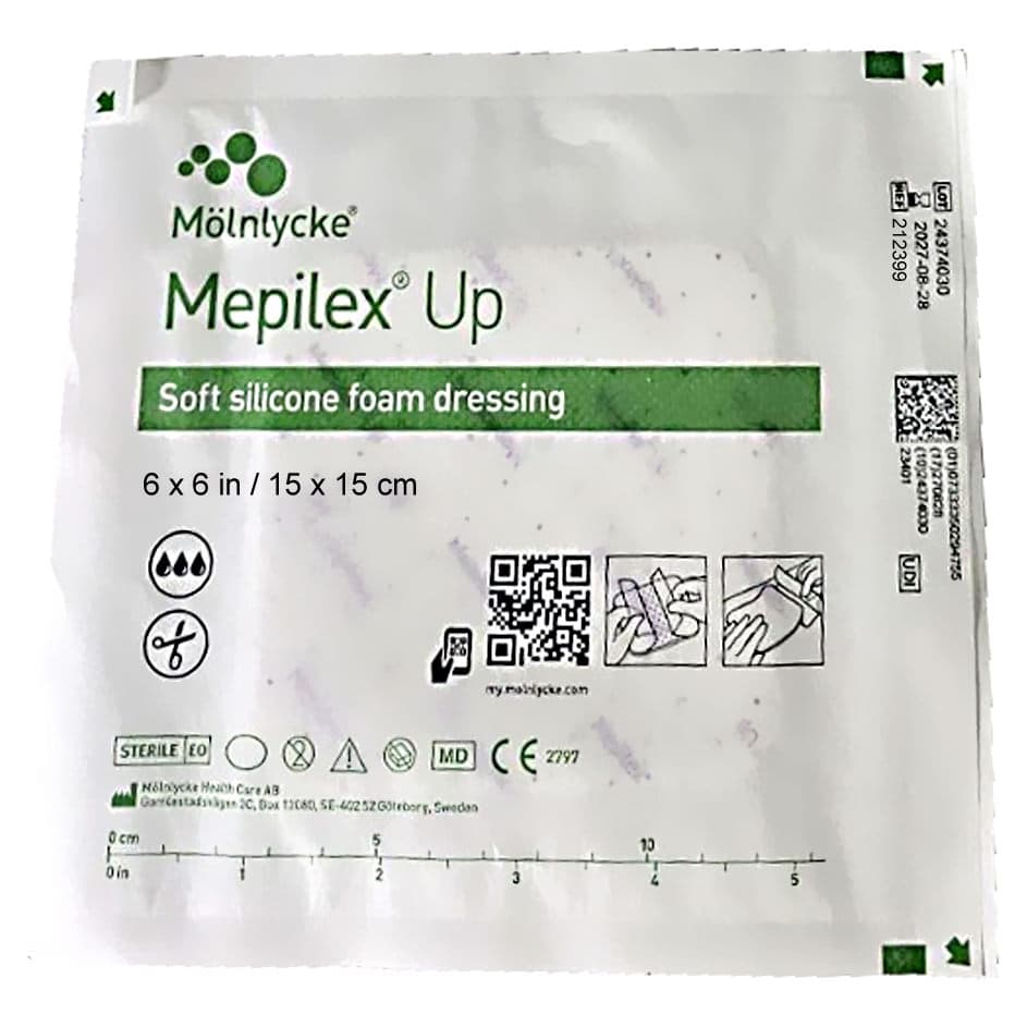 Mepilex UP Non-Bordered Foam Dressing, 6 x 6 Inch - Each - Image 1