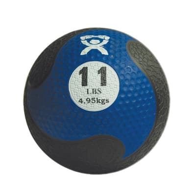 CanDo Firm Medicine Ball, 9 Inch Diameter, Blue, 11 Lbs - Image 1