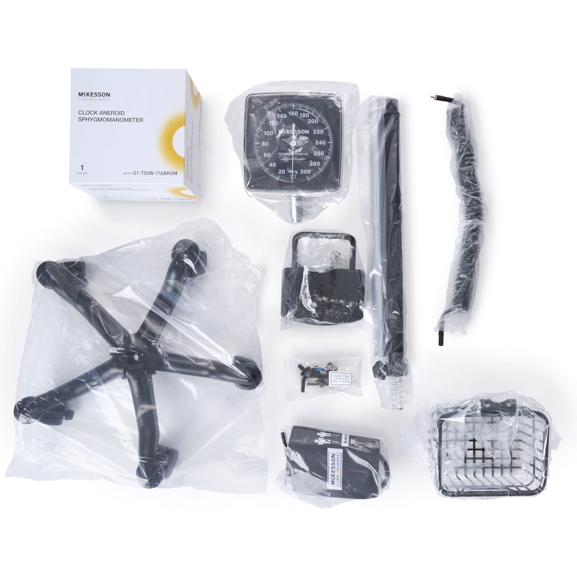 McKesson LUMEON Aneroid Sphygmomanometer Unit Latex Free Bladder Black Nylon Cuff - Image 2