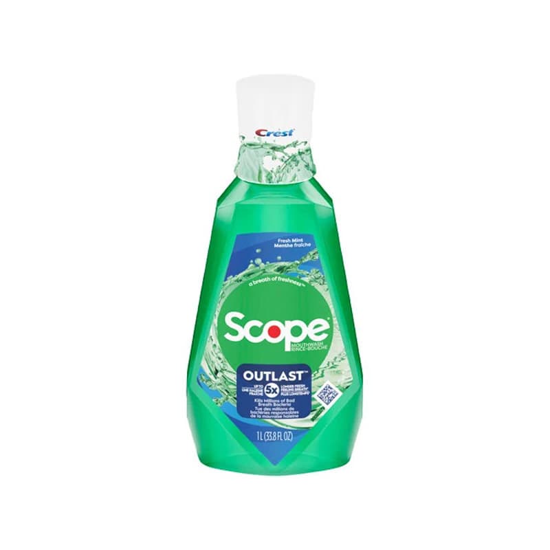 Crest Scope Outlast Mouthwash, 1 L - Image 1