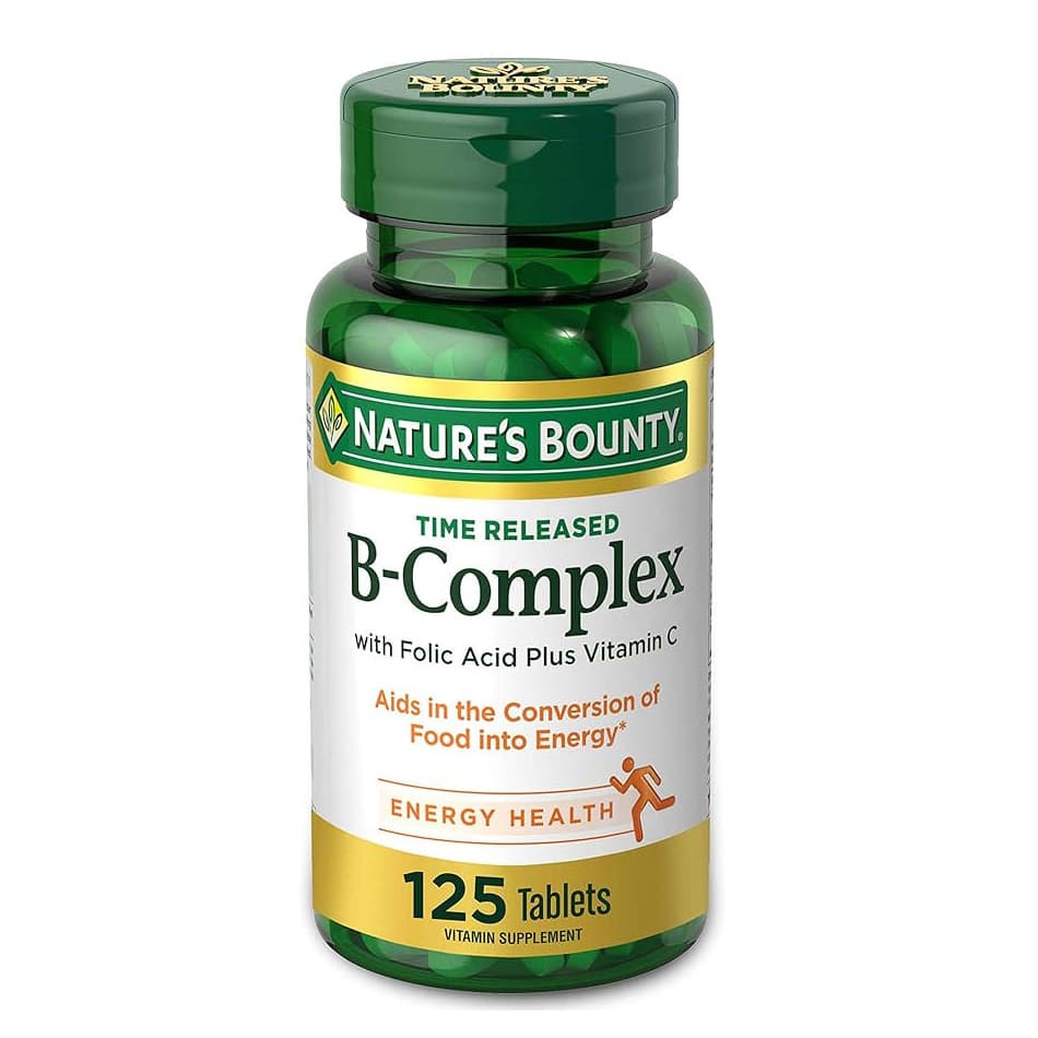 Nature's Bounty B-Complex + Vitamin C Time Released - Bottle of 100 - Image 1