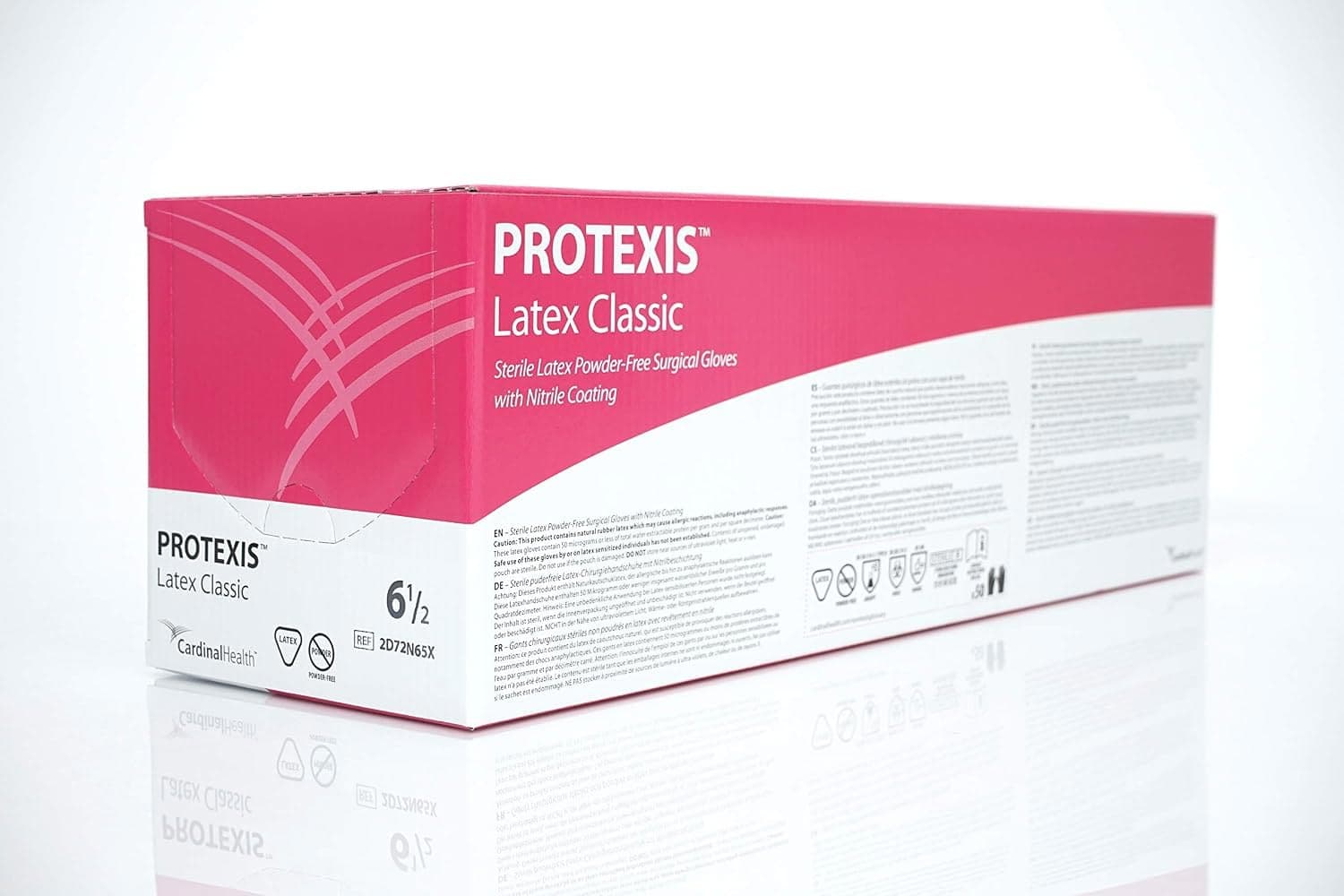 Protexis Latex Classic Surgical Gloves with Nitrile Coating, 9.8 mil, Size 6.5 - Case of 200 - Image 1