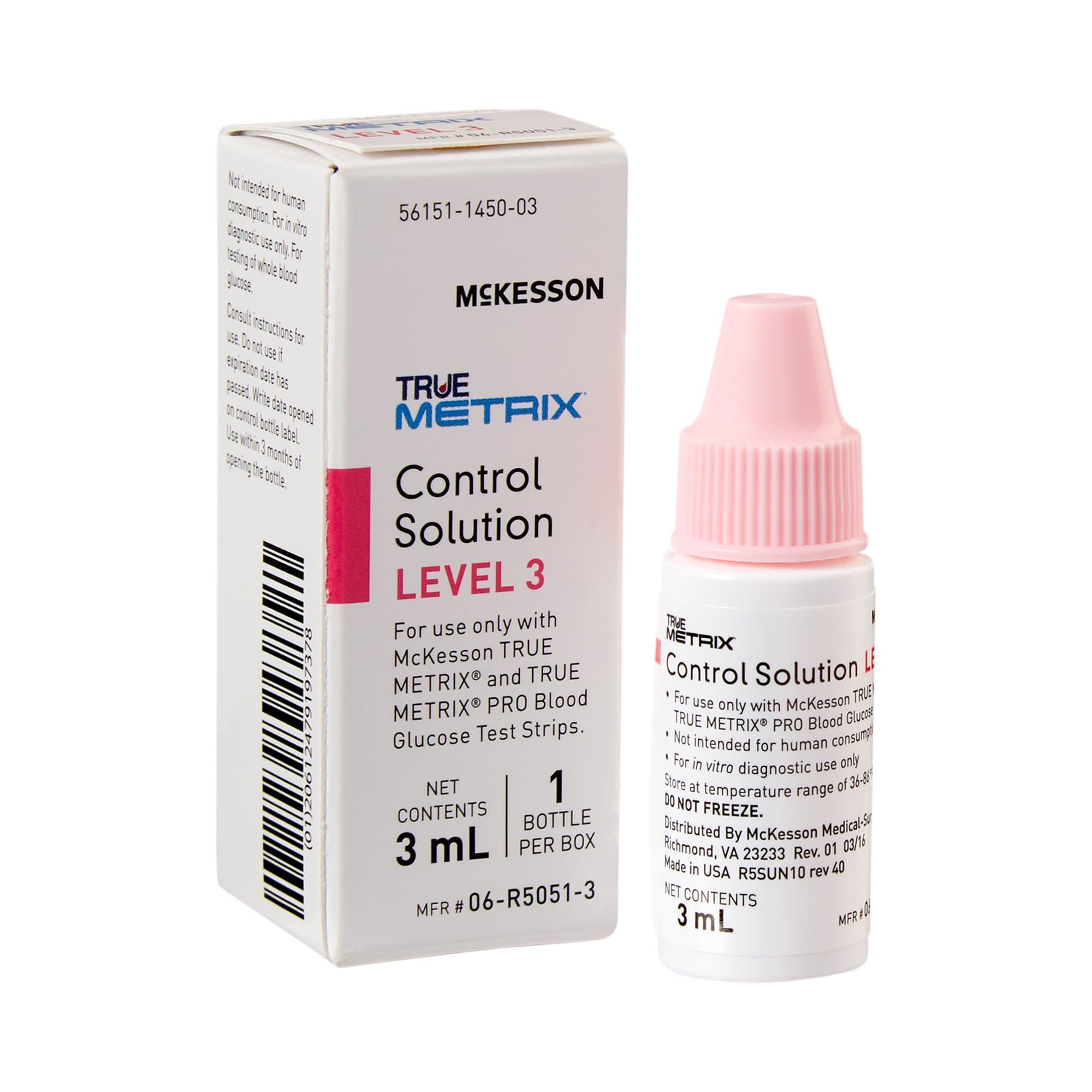 TRUE METRIX Blood Glucose Control Solution, Level 3, 3 mL - Image 1