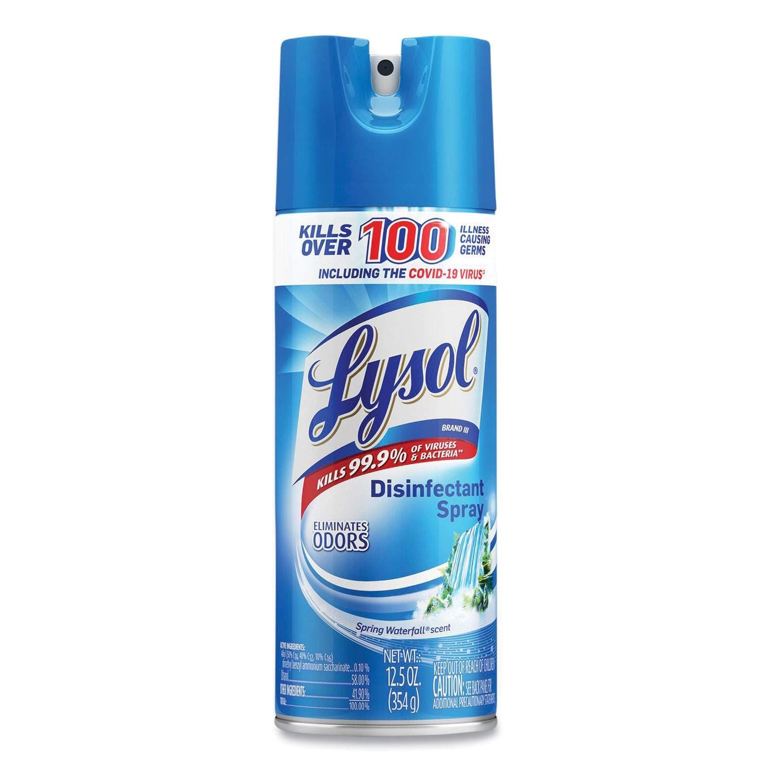 Lysol Surface Disinfectant Spray, Spring Waterfall Scent, 12.5 oz