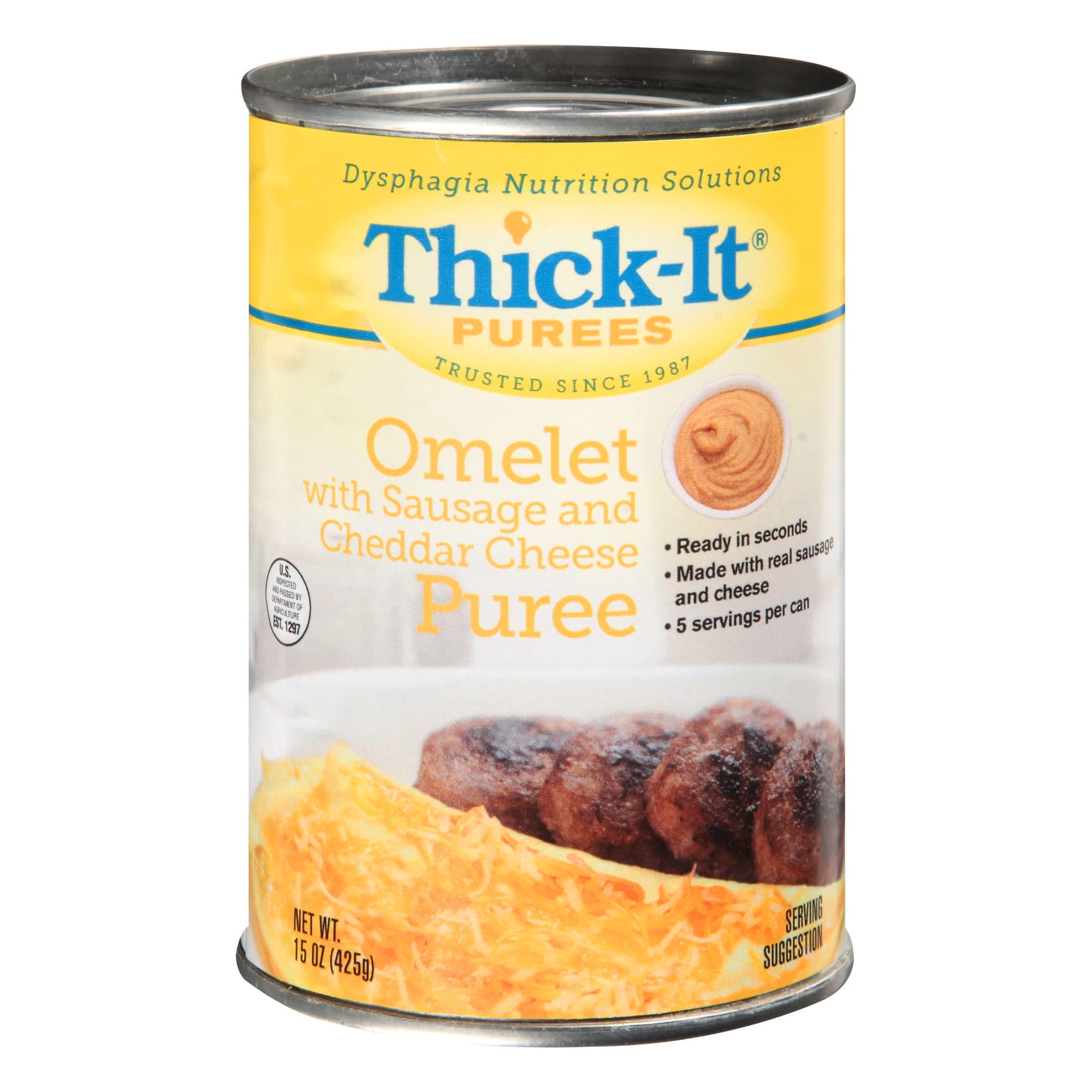 Thick-It Puree, Sausage and Cheese Omelet, 15 oz - Each - Image 1