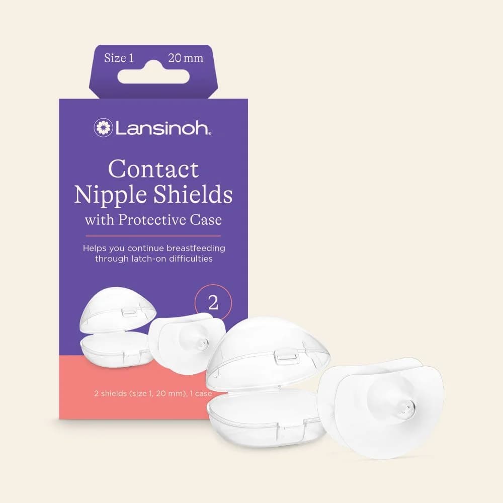 Lansinoh Silicone Nipple Shield, 20 mm - Package of 2 - Image 1