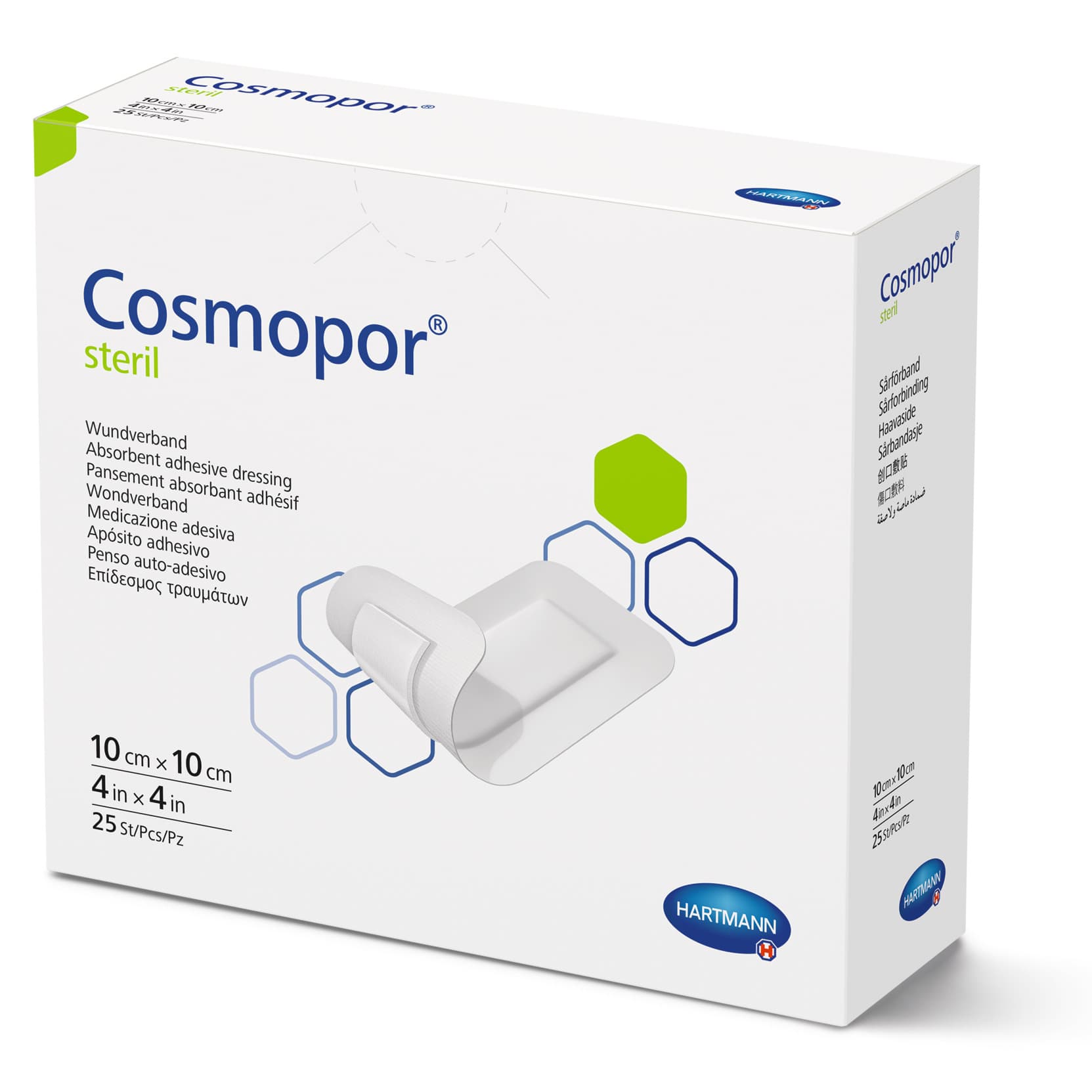 Cosmopore Adhesive Dressing, 4 x 4 Inch - Box of 25 - Image 1