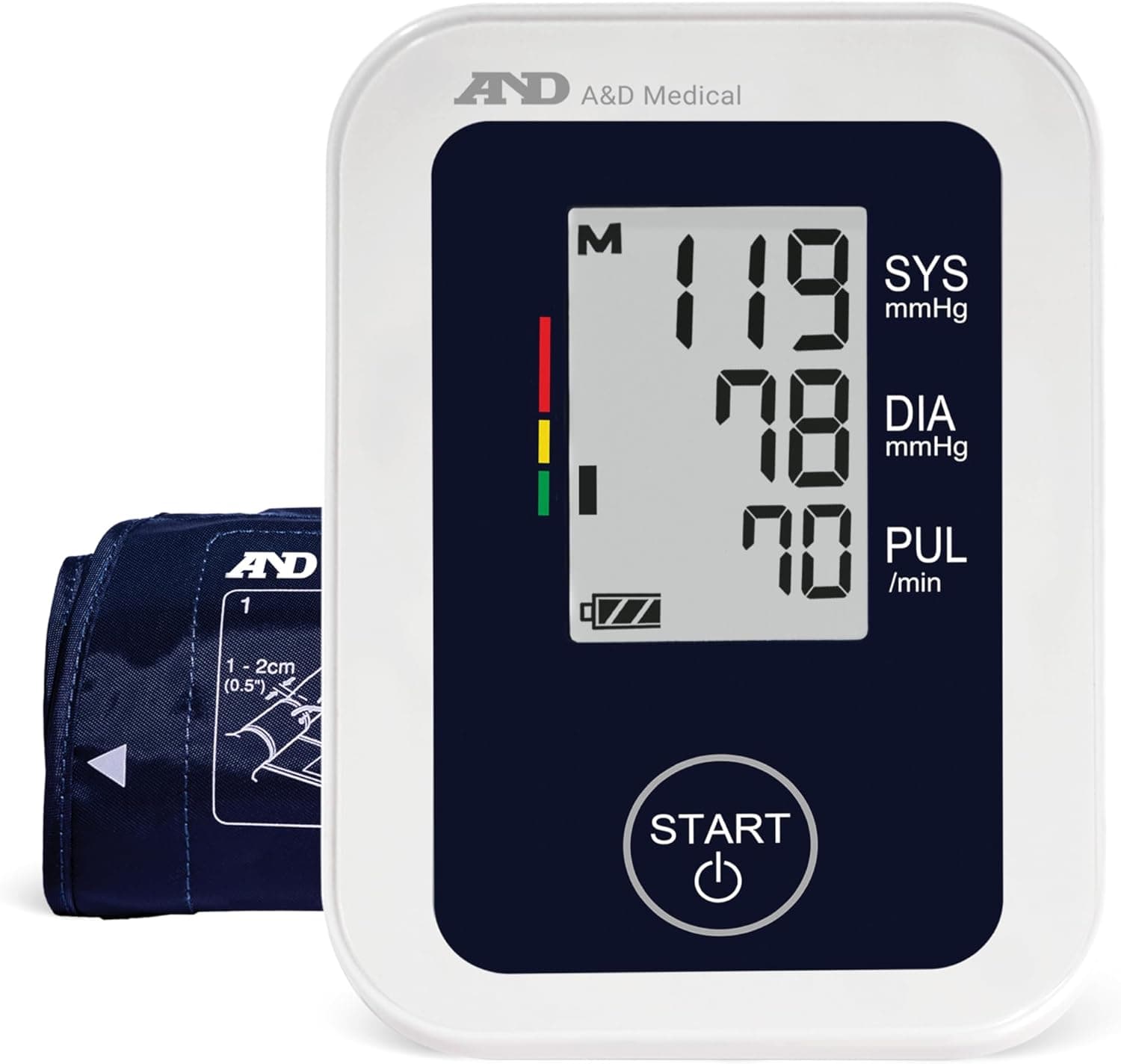 A&D Medical Essential Small Arm Cuff Blood Pressure Monitor - Image 1