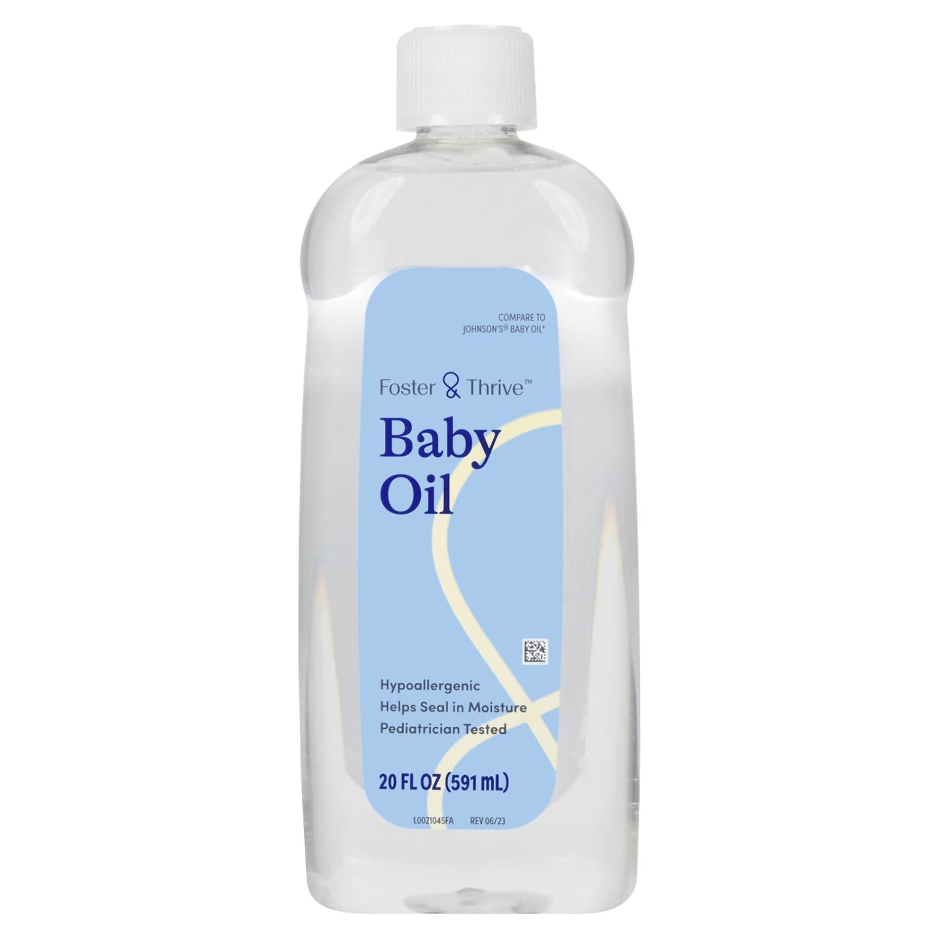 Foster & Thrive Baby Oil Bottle, Scented, 20 oz - Each